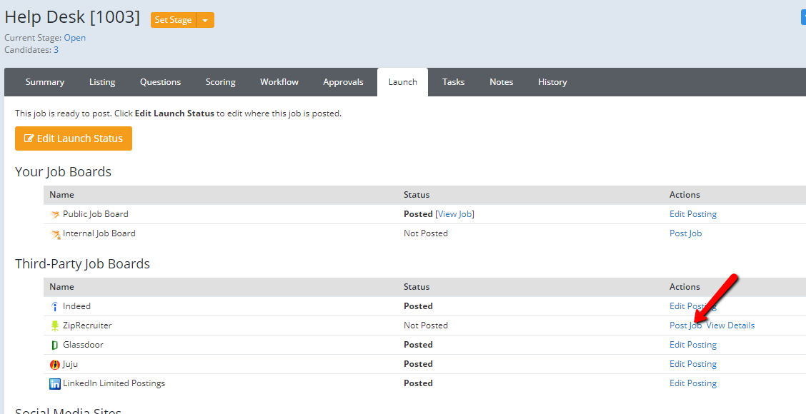 Posting Your Jobs to ZipRecruiter