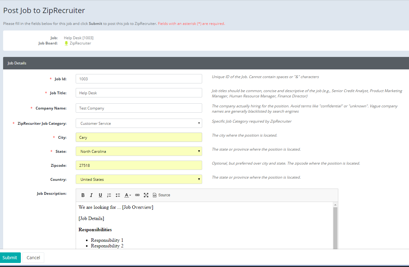 Posting Your Jobs to ZipRecruiter