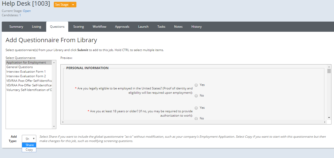 Using Questionnaires