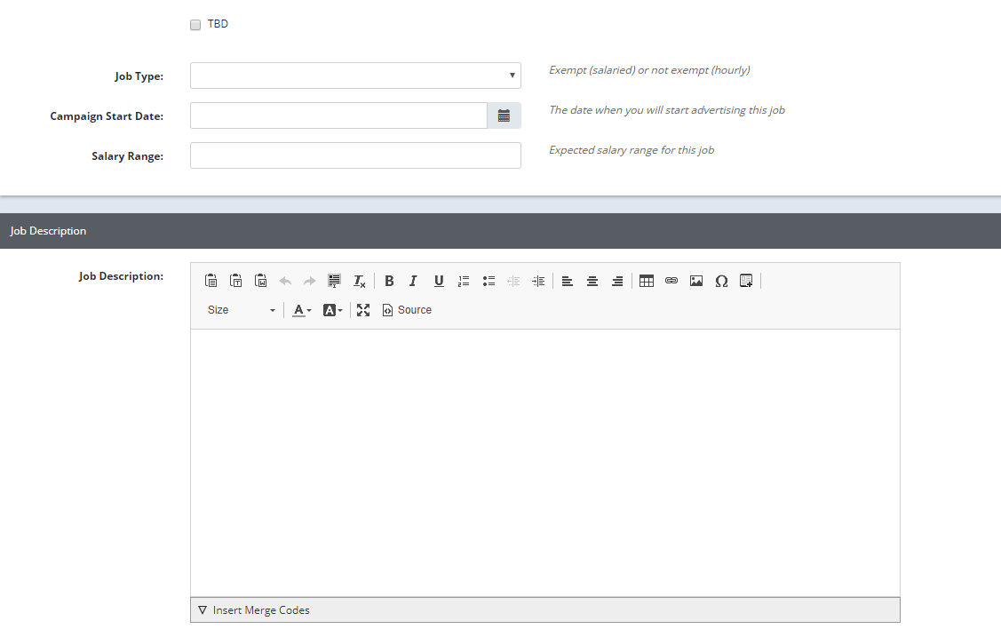 Library - Job Templates