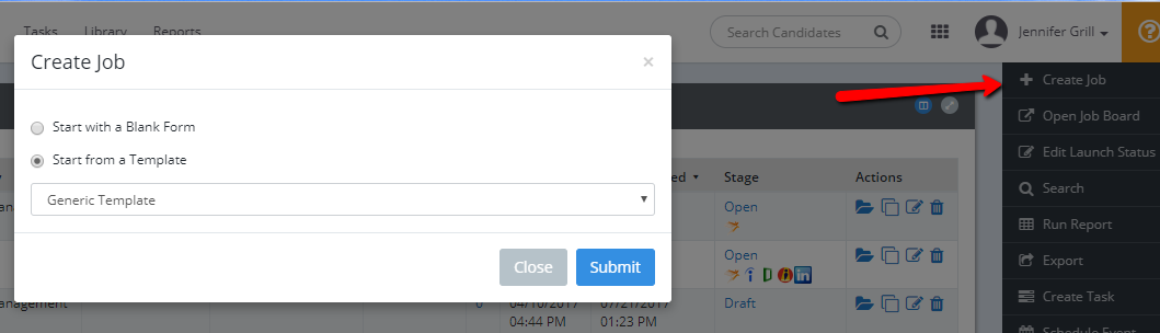 Library - Job Templates